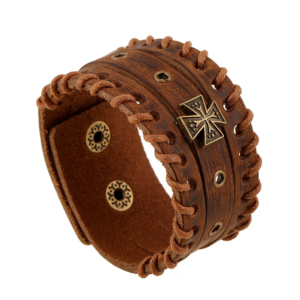 Men's Vintage Bracelet - Cowhide Rivet Bracelet